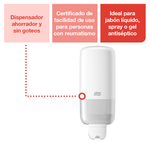 Tork Despachador Jabón Liquido Manual Blanco 12 Pzs