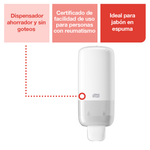 Tork Despachador Jabón Espuma Manual Blanco 12 Pzs