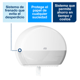 Tork Despachador Higiénico en Bobina Mini Blanco 1 Pz