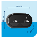 Tork Despachador SmartOne Mini Twin Negro 1 Pz